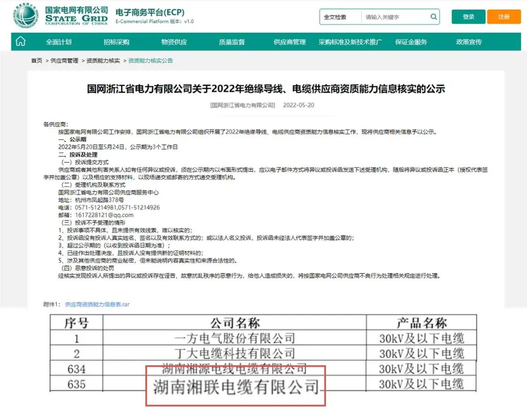 喜訊 | 湘聯(lián)電纜順利通過國家電網(wǎng)“供應(yīng)商資質(zhì)能力”審核！